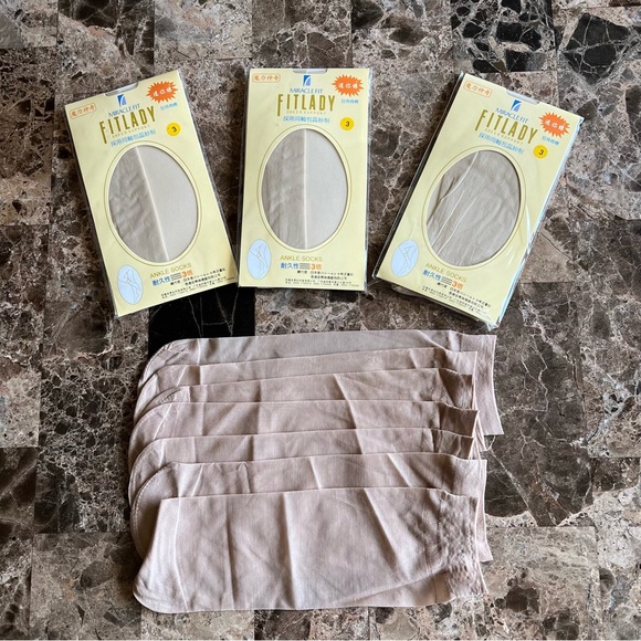 Bundle of 6 pairs Ankle Pantyhose - Picture 2 of 3